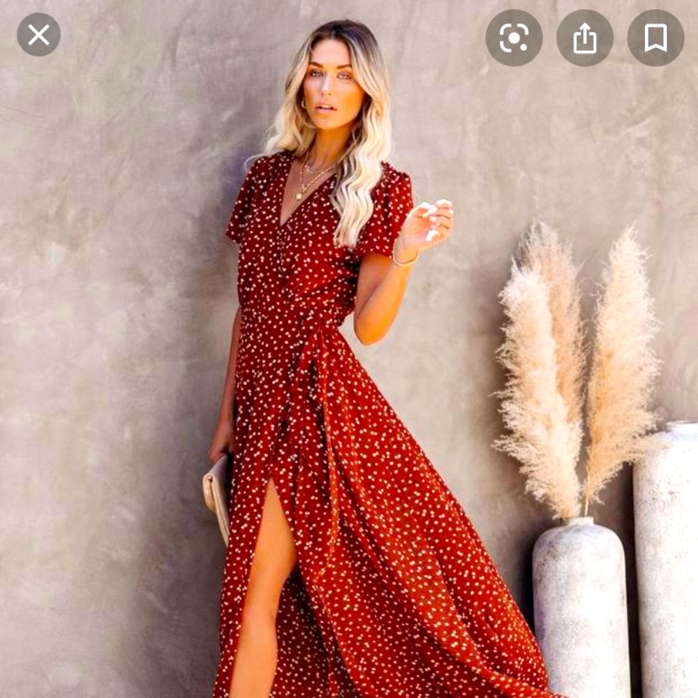 Vici Golden Gate Wrap Dress